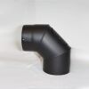Kaminofenrohr-Bogen 90° DN 180 mm mit Reinigungsöffnung, Senotherm schwarz #310