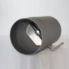 Rauchrohr 250 mm DN 120 mm mit Drosselklappe, Senotherm gussgrau hell #820