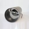 Rauchrohr 500 mm DN 120 mm mit Drosselklappe, Senotherm gussgrau hell #820