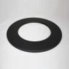 Wand-Rosette weit, High-Quality-Line matt schwarz emailliert